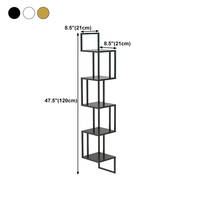 Wall Mounted Bookcase Contemporary Style Bookshelf for Office Home