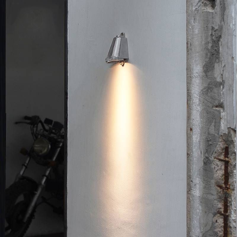 Geometric Simplicity Metal 1 Light Outside Wall Light Fixture