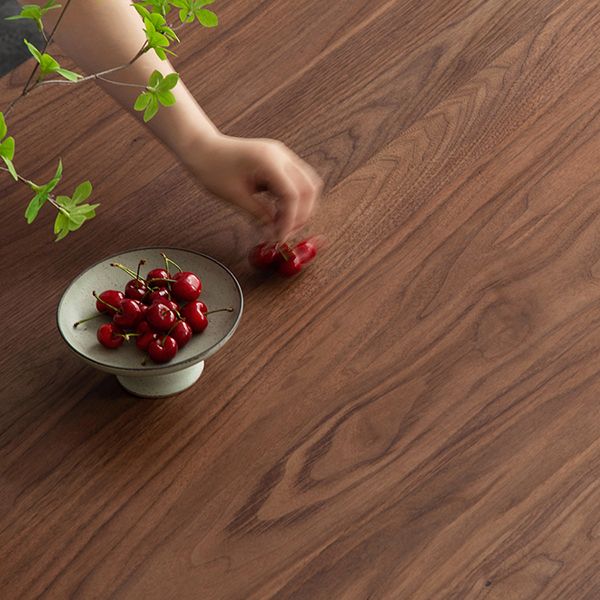 Luxury Pine Wood Table for Restaurant Rectangle Dining Table in Brown with 4 Legs