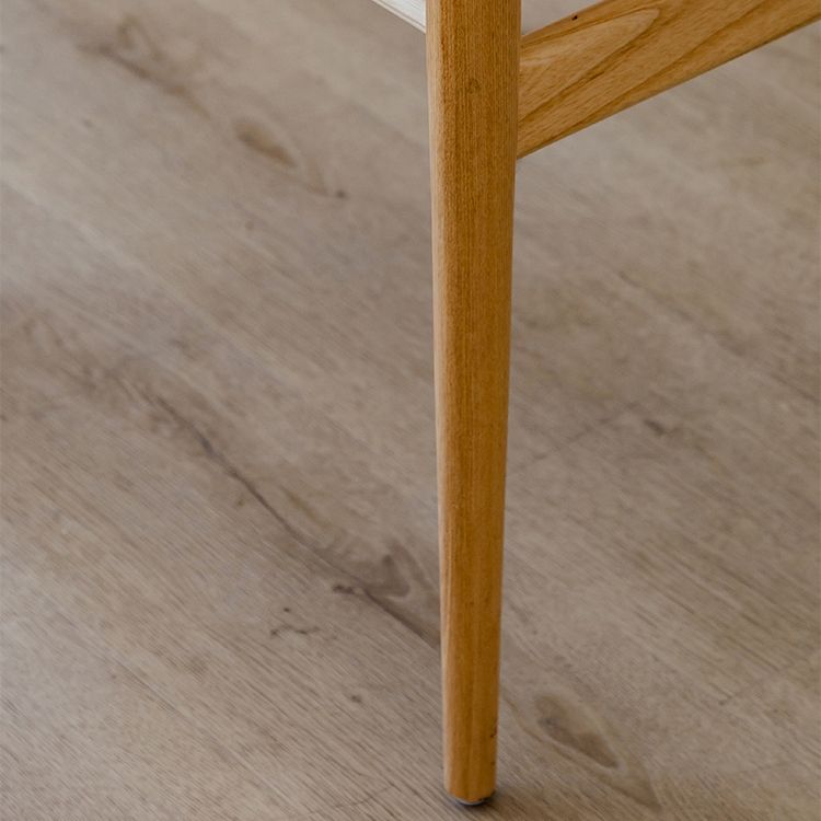 Contemporary Indoor Solid Wood Open Back Armless Dining Chair