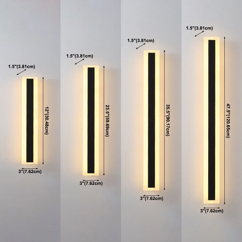 Éclairage de mur de métal linéaire