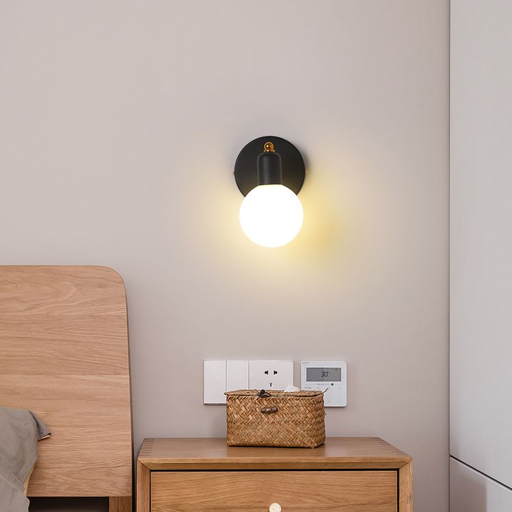 Glas moderne leeswandwandeling wereldwijd 1 licht wandgemonteerd licht voor slaapkamer