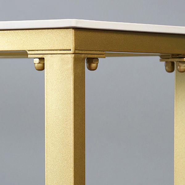 Rectangle Pub Table Glam Style Bar Height Bar Table for Indoor