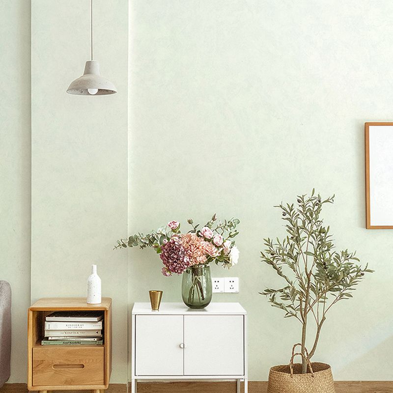 Plain Wallpaper Roll Minimalist Style Non-Pasted Living Room Wall Decor, 57.1 sq-ft