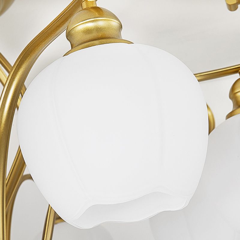 Decorative Sphere Flush Light Fixture Glass Flush Mount Lights for Living Room