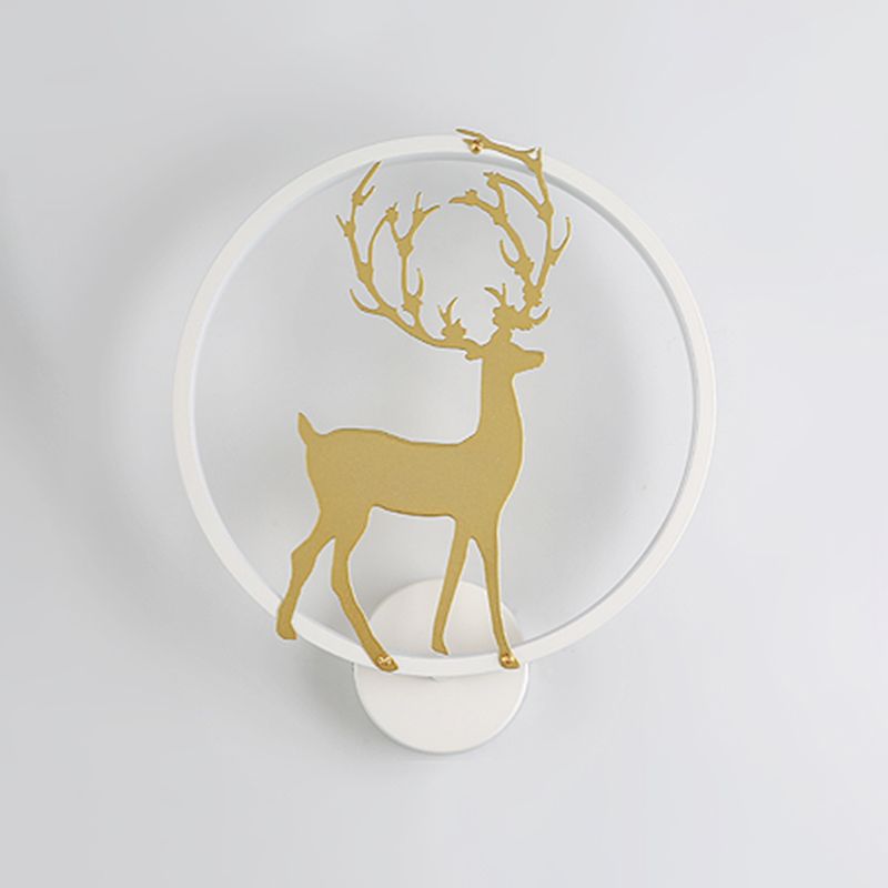 Stile per bambini a forma unica murale in metallo 1 lampada montata a parete leggera