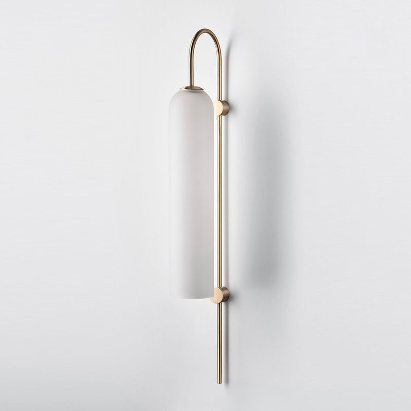 Gooseneck Living Room Wall Mounted Light Fixture Glass Minimalist Wall Light Sconce