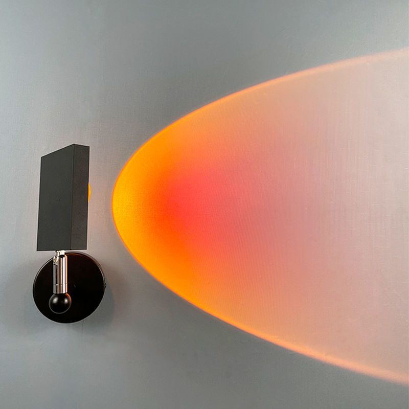 Moderner Stil quadratischer Wand montiertes Metall 1 Leichte Wand montiertes Licht für Wohnzimmer