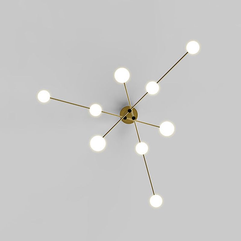 Gouden ballen kroonluchter hedendaagse kroonluchters glas multi -lights kroonluchter lamp