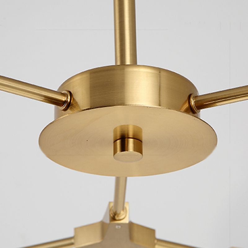 Postmodern Pendant Lamp Adjustable Metal Living Room Chandelier Lamp