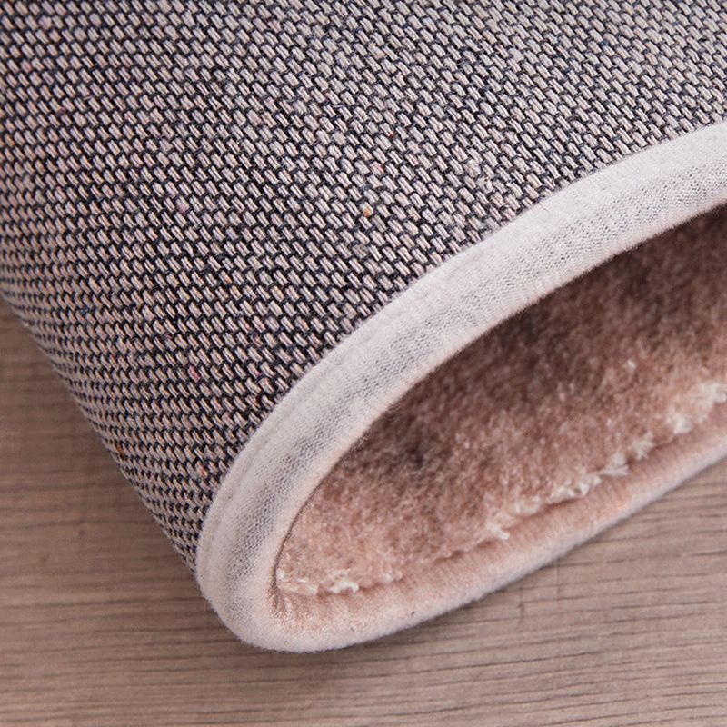 Light Pink Modern Carpet Polyester Line Carpet Non-Slip Backing Carpet for Home Decoration