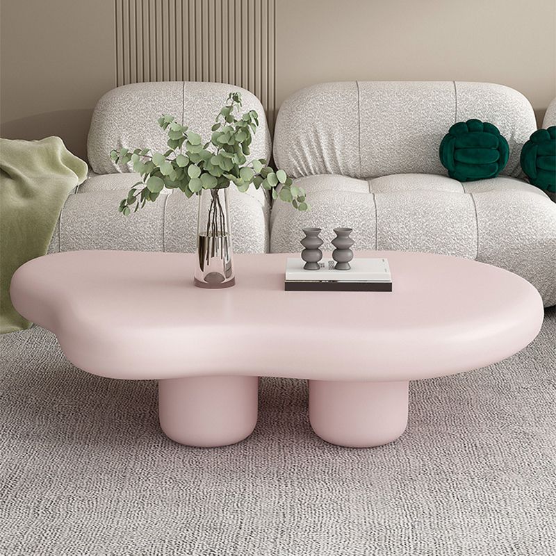 Solid Wood 4 Legs Coffee Table Minimalist Modern Coffee Table