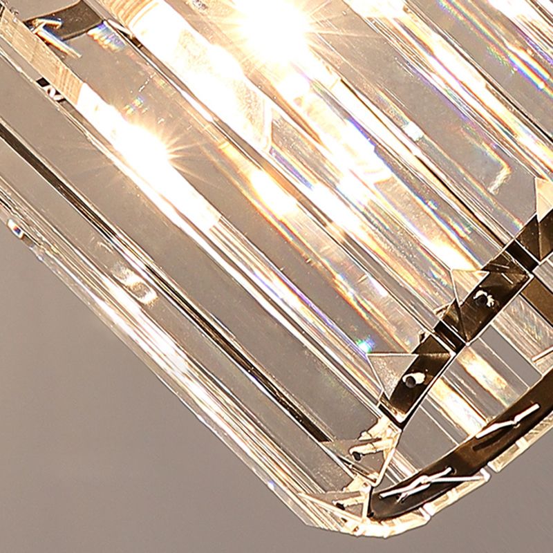 Crystal Geometric Flush Mount Light Modern Style 1 Light Flush Ceiling Light Fixtures