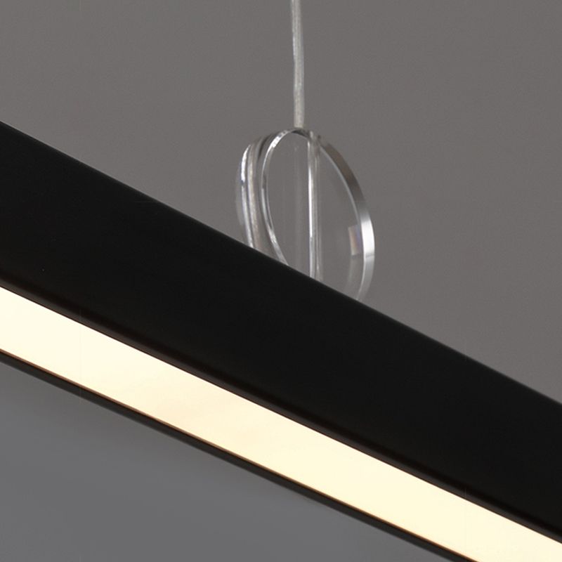 Candelier de la isla de geometría moderna de la oficina de 1 linda accesorios de iluminación LED LED de iluminación