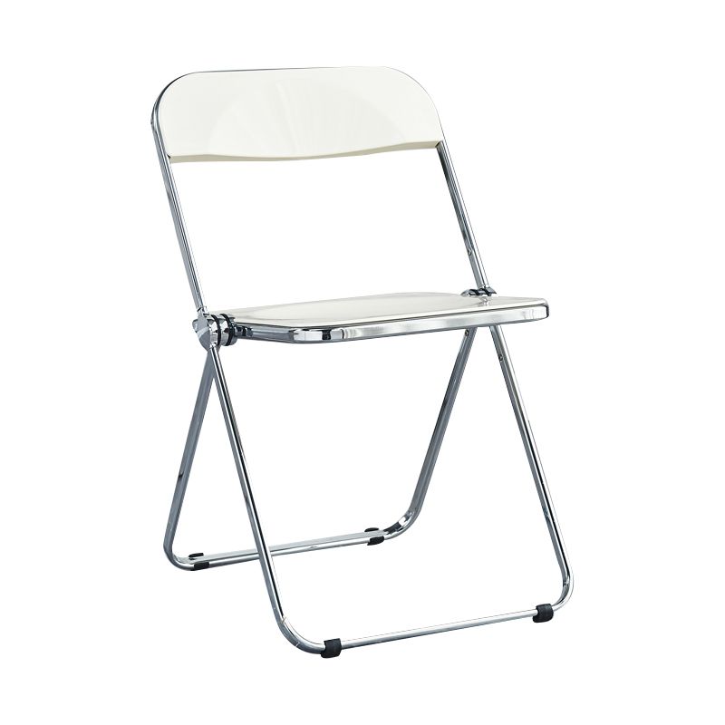 Metal sin brazos del estilo nórdico que cena la silla lateral plegable apilable de las sillas para el uso en el hogar