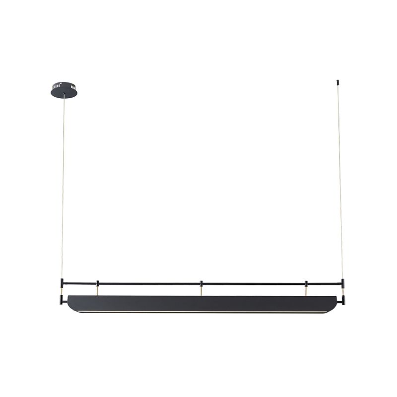 Industrial Style Iron Hanging Lamp Rectangle Shape Island Light Fixture for Dining Table