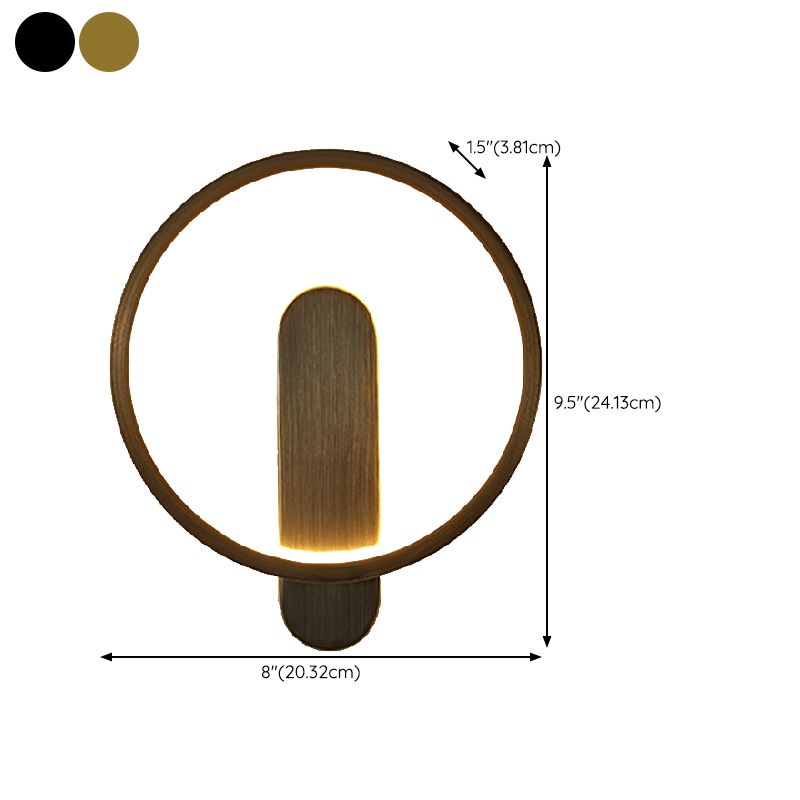 Contemporary 1/2-Light Wall Mounted Sconce LED Metal Wall Light