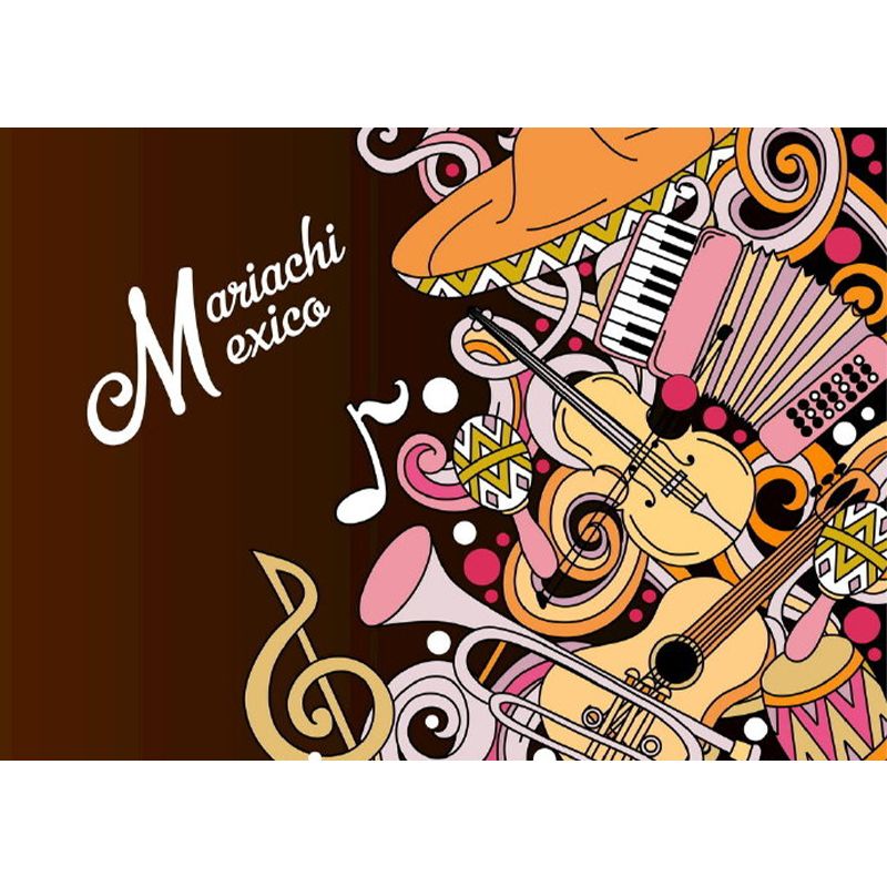 Novel Graffiti Wall Mural Modern Decorative Living Room Wall Art, Custom Size Available