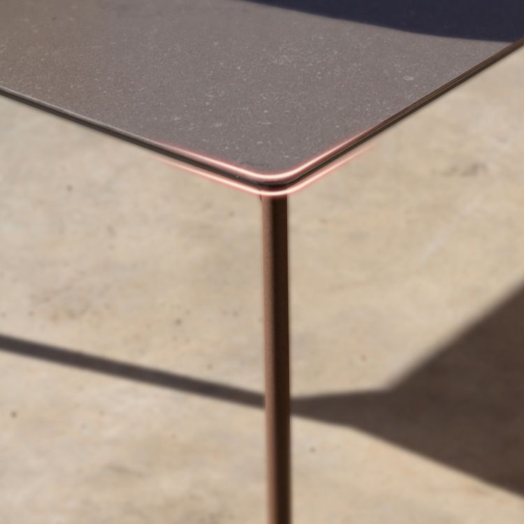 Black Stone Boho Dining Table Set 1/2/7 Pcs Rattan Dining Set