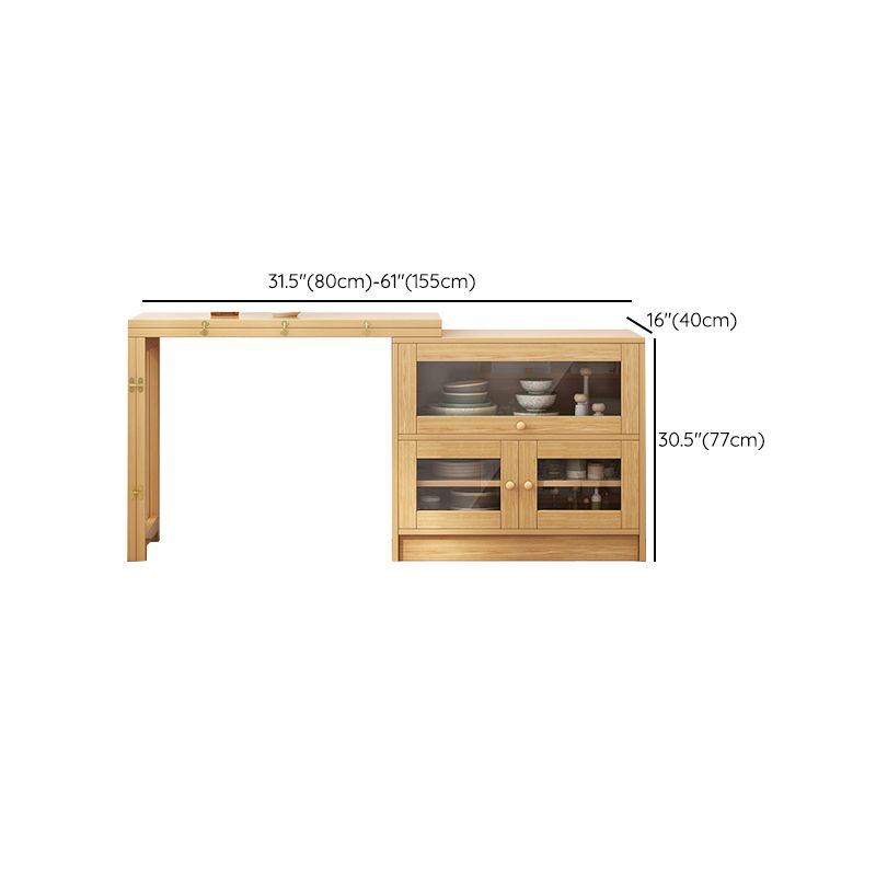 Natural Finish Dining Table Set 1/3 Pieces Faux Dinette Set for Home