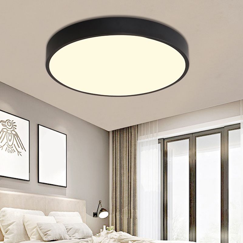 Plafonnier LED moderne et Simple, luminaire rond encastré pour chambre à coucher