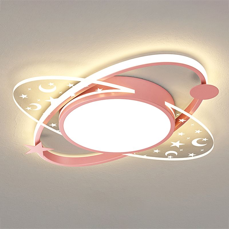 Geometry Shade Ceiling Light Fixtures Modern Style Metal 2 Light Ceiling Mounted Lights