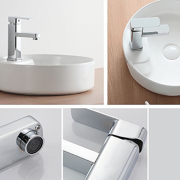 Glam Style Faucet Single Lever Handle Vessel Sink Faucet for Bathroom