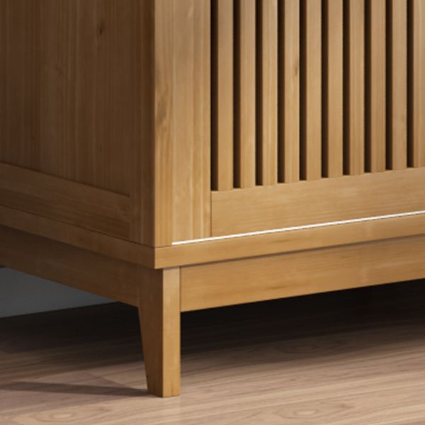 Modern Pine Solid Wood Wardrobe Freestanding Multifunctional Wardrobe Armoire