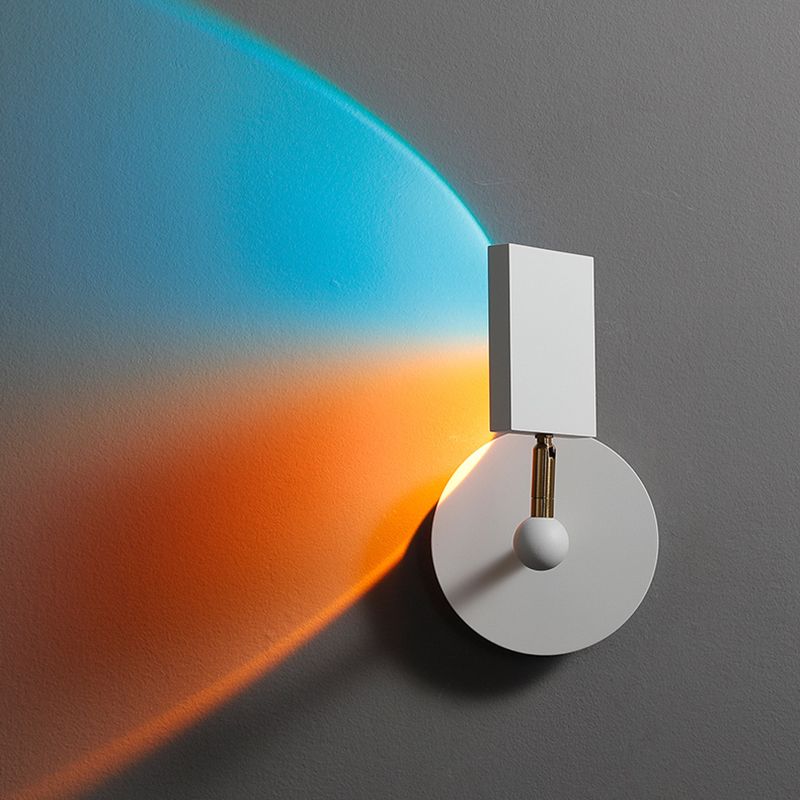 Éclairage mural géométrique en métal Style contemporain 1 luminaire mural lumineux