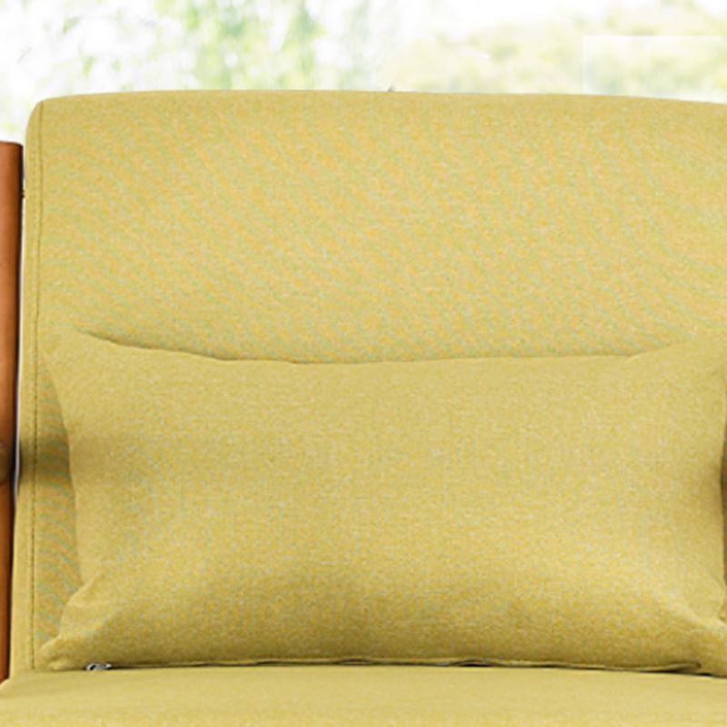 Mid-Century Modern Accent Armchair Living Room Round Arms Pillow Back Arm Chair