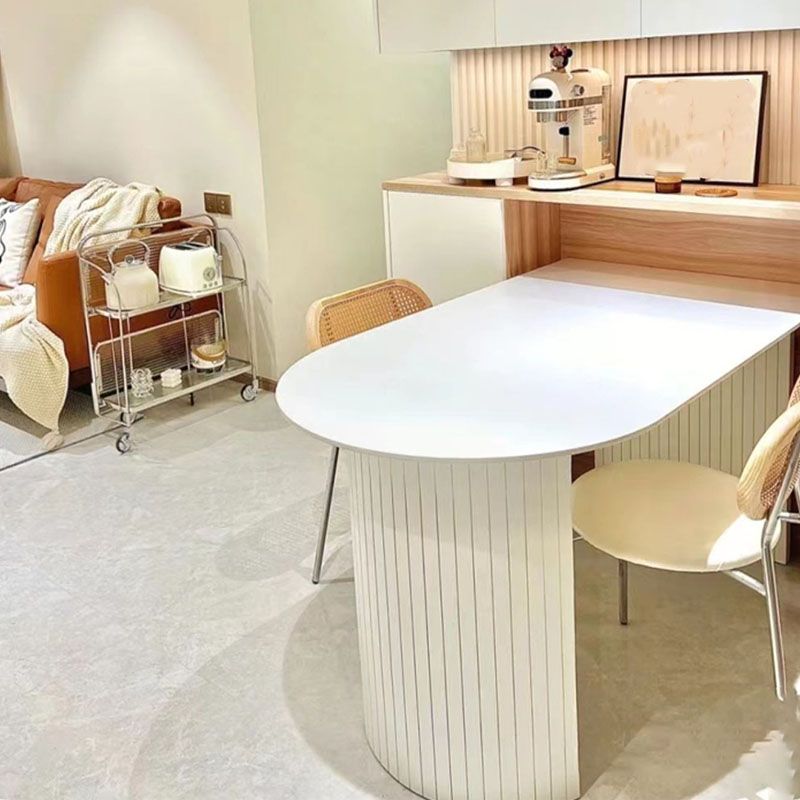 Modern Dining Table White Stone Top Dinner Table for Dining Room