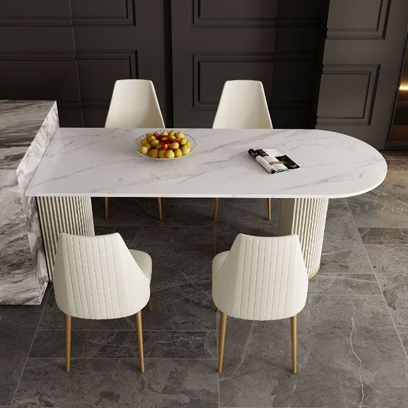 Free Form Home Dining Table Modern Dining Room Table of Sintered Stone