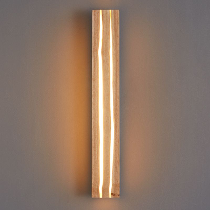Contemporary Wooden Wall Light Fixture Simple Wall Light Sconce for Bedroom