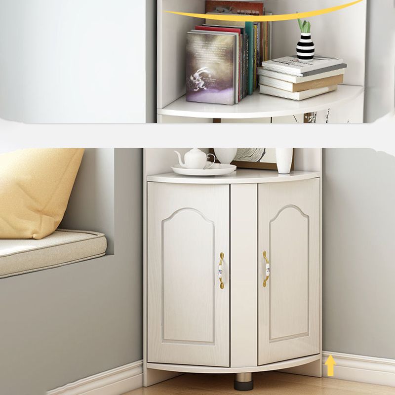 Stain Resistant Cabinet with Shelves and Doors Modern Rectangle Cabinet