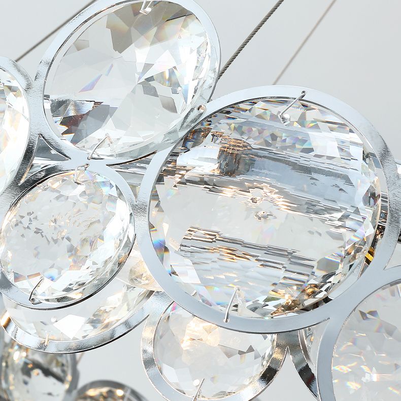 Bubbles Shape Crystal Chandelier Light Modern Style Dining Room Pendant Light