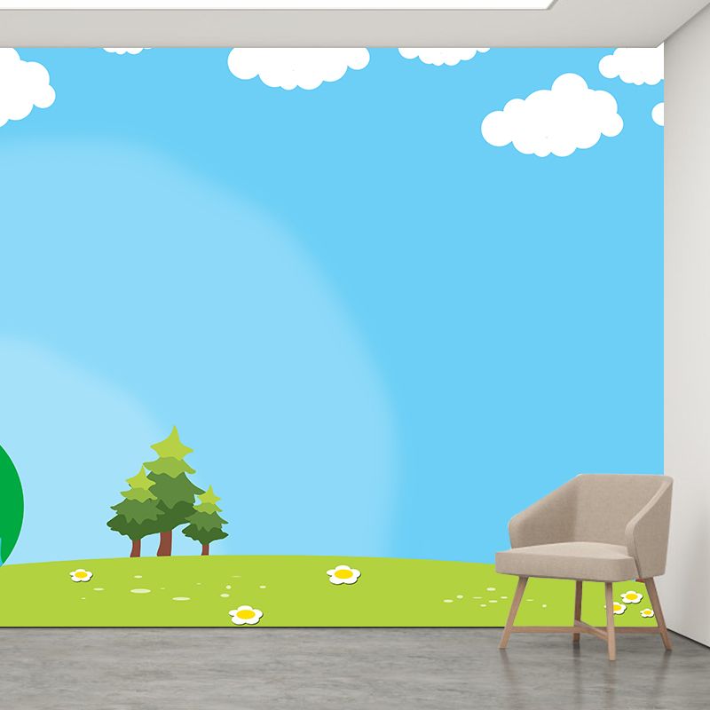 Environmental Illustration Mural Wallpaper Cartoon Earth Indoor Mural