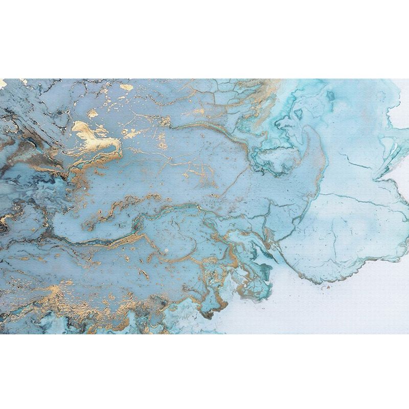 Minimalist Ombre Wall Mural in Blue Guest Room Decor Wall Covering, Made to Measure