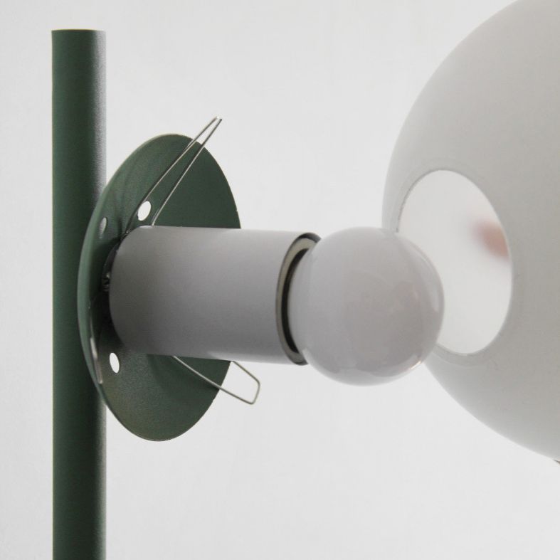 Nordic Refreshing Style Plant Wall Lamp 1 Light Ball Shade Sconce Light for Living Room