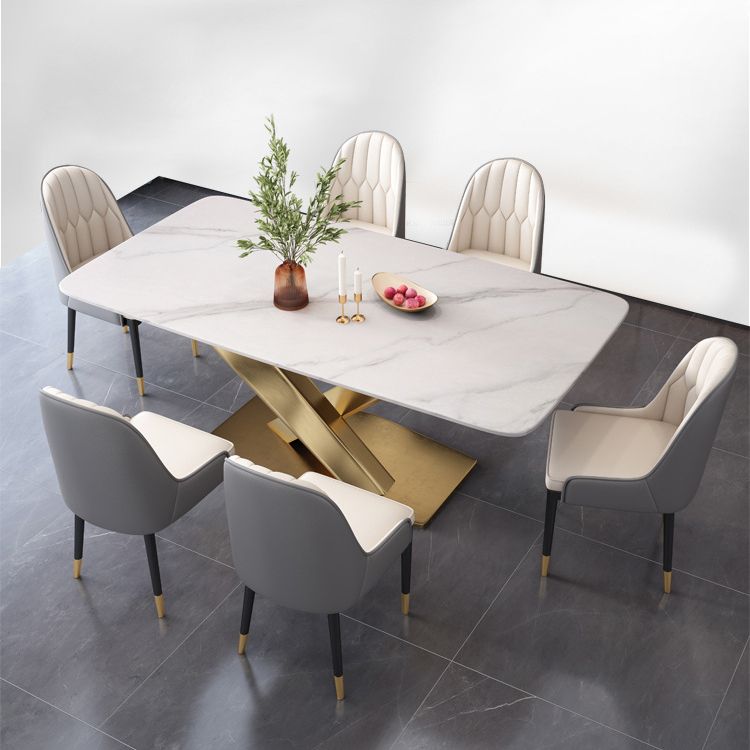 Dining Room Dinner Kitchen Table Pedestal Stone Dining Table