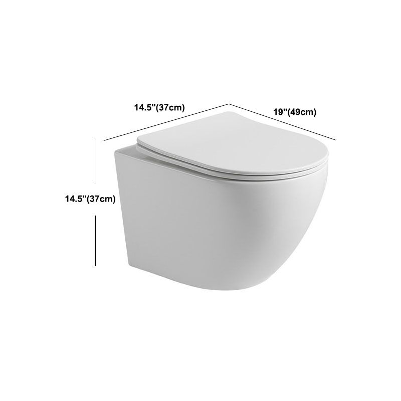 One Piece Elongated Toilet Bowl 0.8/1.58 GPF Ceramics Flush Toilet for Bathroom