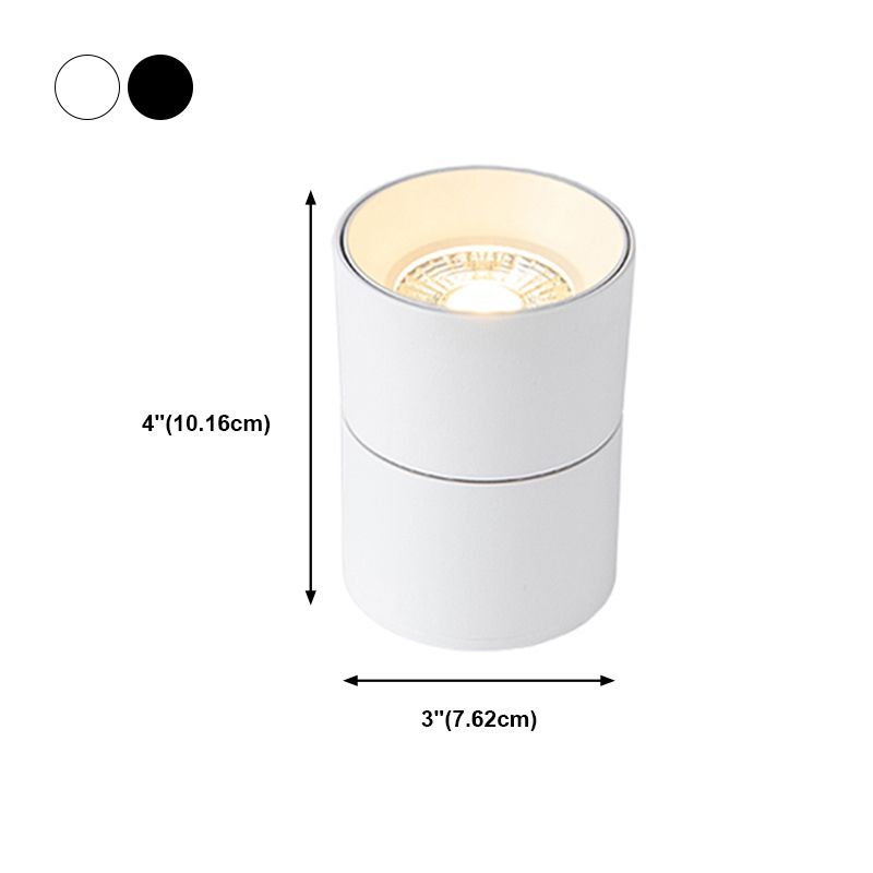 Metal Half Cylinder Flush Ceiling Light Modern Style 1 Light Flush Ceiling Light Fixtures