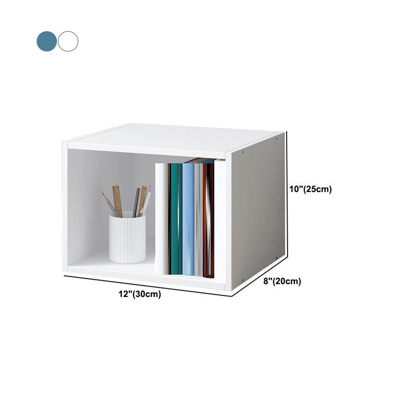 Closed Back Wooden Book Shelf Contemporary Shelf Bookcase for Home