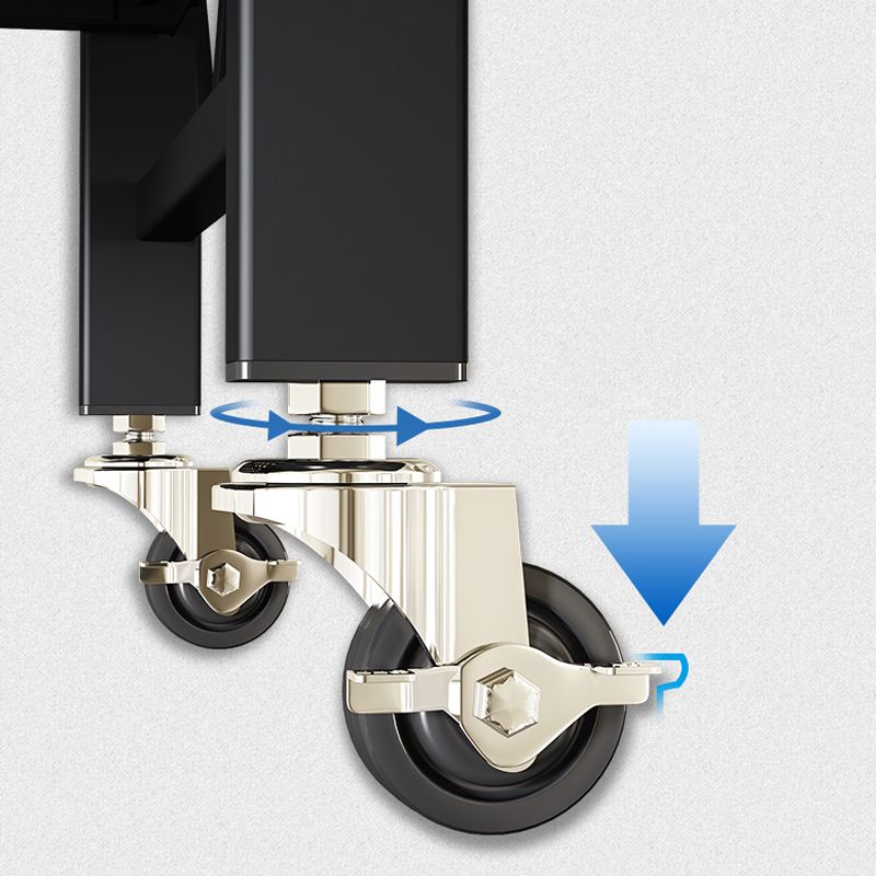 Contemporary Metal Bookshelf Etagere Folding Bookcase with Shelves