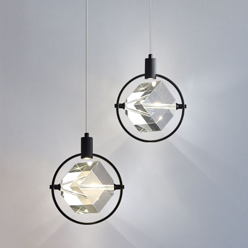 Crystal Hanging Light Modern Style Pendent Lighting Fixture for Sitting Room