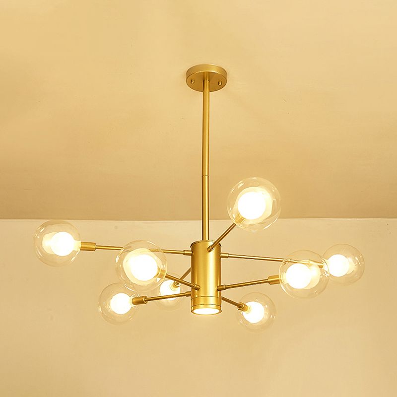 Gold Branch Chandelier Contemporary Chandeliers Glass Multi Lights Chandelier Lamp