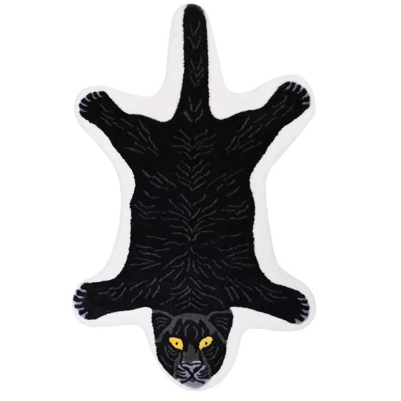 Creative Indoor Rug Funky Animal Print Carpet Friendly Washable Anti-Slip Area Carpet for Home Decor