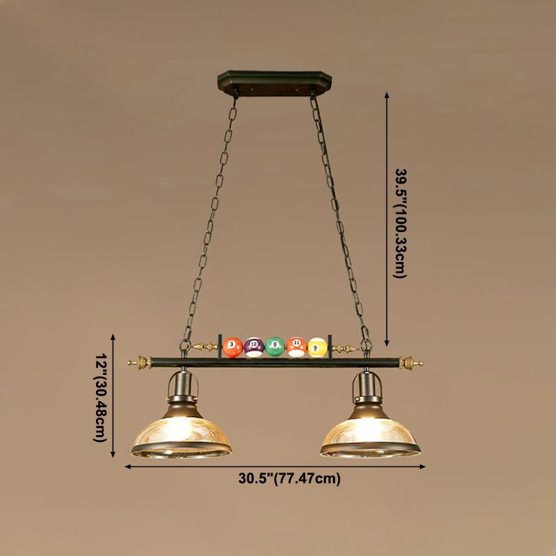 American Style Metal Chandelier Multi Light Hanging Light for Billiard Shop