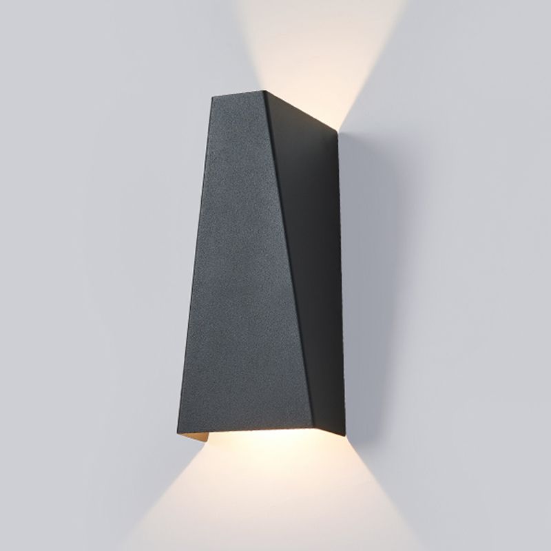 Modern Minimalist Style Geometric Up and Down LED Wall Sconce Metal Wall Light for Stairway