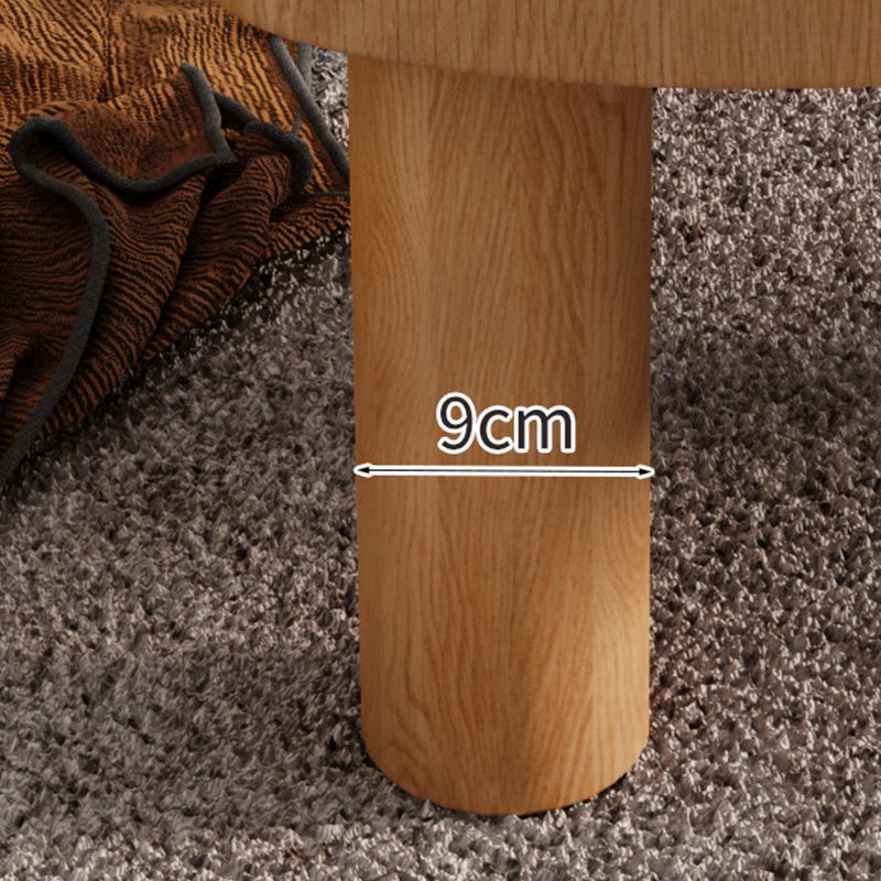 Nordic 3 Legs Cocktail Table Solid Wood Geometric Single Coffee Table