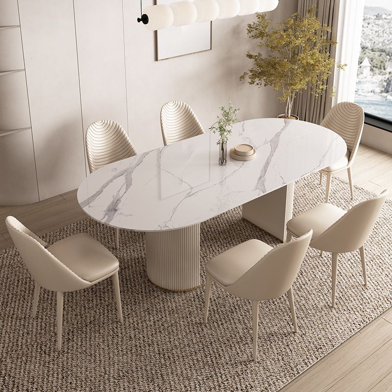 1/4/5/7 Pcs Dining Table Furniture Sintered Stone Dining Table Set